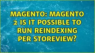 Magento: Magento 2 Is it possible to run reindexing per storeview?