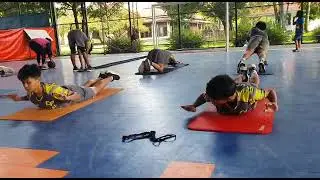 physical conditioning  w/ coach Eko saragih#latihan for atlet#pembetukan otot#enjoytraining#@yodha