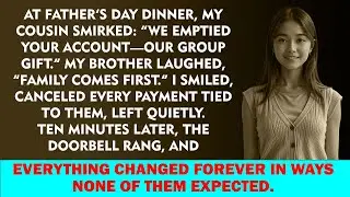 At Father’s Day Dinner, My Cousin Smirked: “We Drained Your Account—Group Gift!”