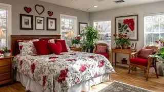 💖 Grandmillennial Valentine: Blending Classic Prints with Romantic Accents for a Cozy Home