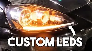 Installing Custom LED Headlights On My RSX!!!