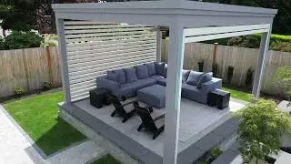 Smart Louvered Pergola in Edmonds, WA | Full Sun & Rain Protection with Style!