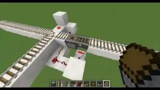 Minecraft - Multiple destination rail system using cart w/chest to carry signaling information.
