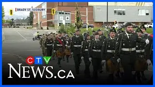 Irish Regiment marks 60 years in Sudbury with parade