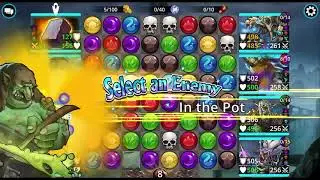 Gems of War - Silver Necropolis Level 500 Delve with High King Irongut (No Potions)