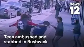 Video shows teen getting ambushed, stabbed near Myrtle Avenue subway station | News 12