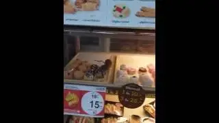 Rat in a donut store