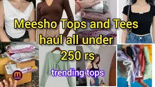 Affordable Meesho Trending Tops and tshirt haul|meesho clothing haul under 250 rs