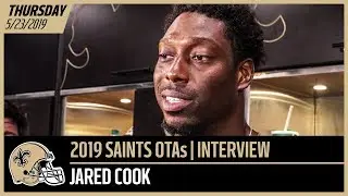 Jared Cook on His 1st Impressions of Drew Brees at Week 1 of OTAs | New Orleans Saints