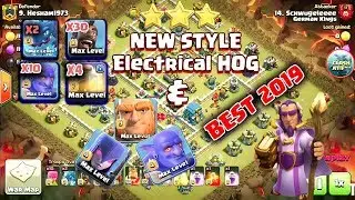 NEW STYLE Electrical Hog Attack Strategy 2019 | TH 12 New 3 Star Attack Strategy | New Th12 War 2019