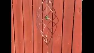 Copper Spiral wind spinner