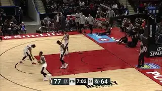 Amida Brimah attacks the rim!