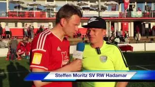 Kreispokalfinale Interview nach dem Spiel mit den Trainern Florian Dempewolf und Steffen Moritz