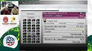 Liga PES5 Matsuri Dreamers Temp 2 - Jornada 13 Campechanos vs  Lions