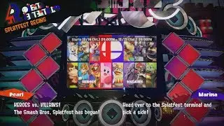 Splatoon 2 - Global Splatfest (Dec. 14th) - SSBU Heroes VS. Villains