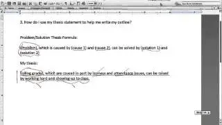 Problem-Solution Outlining