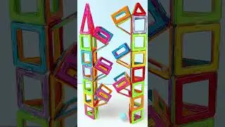 🎈Condis magnetic building blocks, a perfect combination with little balls! 💥Create endless fun!