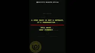Stepping Back Isn&rsquo;t Losing | Stepping Back Makes You Stronger | Soft Steps Lead to Big Jumps #shorts