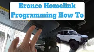 Ford Bronco Homelink Programming How To Program Learn Button