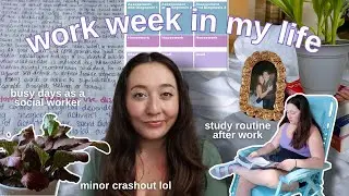 *realistic* work week 🙇🏻&zwj;♀️📝🏋🏻&zwj;♀️ balancing it all & trying not to crash out