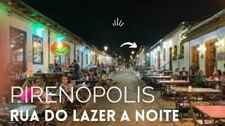 Pirenópolis rua do lazer a noite