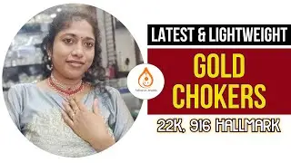 Latest & Lightweight Gold Chokers (22K/916 hallmark) || Unique designs from Adharva Jewels