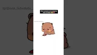 Bubu always take care of Dudu 🐻🐼 #dudububu #shorts #cute #cartoon #bubu #animation