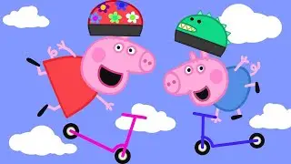 Roller Fahren mit Peppa | Cartoons f&uuml;r Kinder | Peppa Wutz Neue Folgen