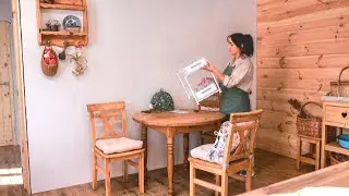 Утренняя рутина в заснеженной деревне. Обустройство дома и приготовление теплого деревенского обеда.