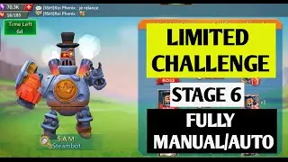Lords Mobile Limited Challenge Full Steam Ahead Stage 6 Fully Auto / Manual F2P | Steamboat Stage 6