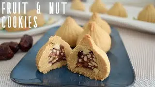 Eggless Dry Fruit & Nut Cookies with Jaggery | Date Filled Cookies | ड्राई फ्रूट कुकी बनाने की विधि