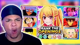 RANK THE ANIME OPENINGS... BUT WITHOUT KNOWING THE NEXT ONE REACTION!!
