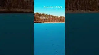Frozen lake in Poland, #lake#frozenlake#winter#wintertime#poland#polska#nature#