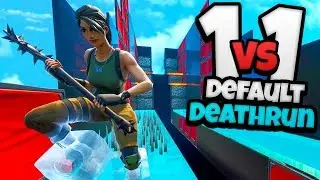 1 vs 1 DEFAULT DEATHRUN - Fortnite Creative (met TheDutchTerms)