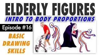 Draw Old People! Basic Elderly Body Proportions &ndash; Free Basic Drawing Class #16 (live stream + Q&A)