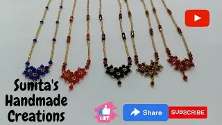 Flower design Mangalsutra -  Daily Use Mangalsutra Tutorial / मंगलसुत्र बनाउने तरिका