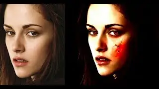 Kristen stewart vampire effect in picsart