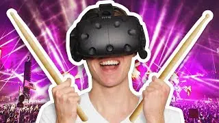 GUITAR HERO IN VIRTUAL REALITY (Into the Rhythm VR Funny Gameplay HTC Vive)