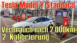 Tesla Model Y Standard Vlog - 100% Laden und 2. Kalibrierung - WhatsApp -  Verbrauch nach 2.000 km