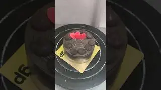 block mini chocolate cake decorating ideas #black chocolate mini cake #viral #cake #shorts feed