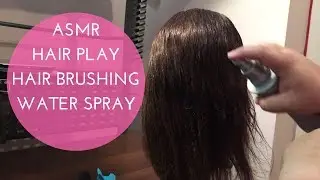ASMR Hair play/ Hair brushing/Water spray on mannequin head/doll head - (no talking)