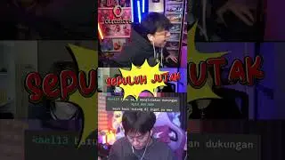 DONAT 10 JUTAK BAKAL SELALU KU INGAT, 10K MINGGIR #shorts #deankt #reaction