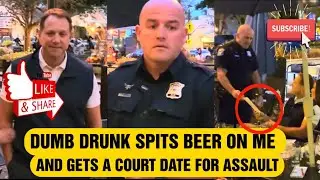 Plymouth URBAN HIKING  ASSAULTED Spit His Beer On Me, Gets Rude Awakening From Cop