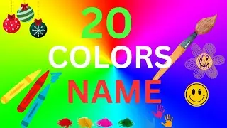 Learn Colors Name | 20 रंगो के नाम हिंदी और इंग्लिश में | colors name for kids @Abcrang