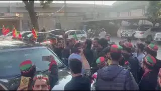 Workers with huge passion attending the pti convention for release Imran Khan and street movement 