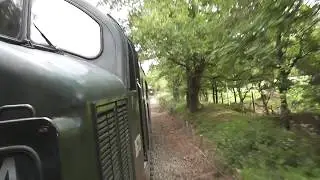 Class 37 37029 works hard to start equivalent of 8 coaches on 1 in 56 gradient - LOUD!