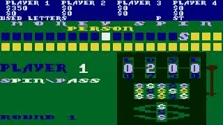 Money $pin Spin WHEEL OF FORTUNE SLOT MACHINE HANGMAN White Bug Softwar 1986 ATARI 8BIT XL XE 400 80