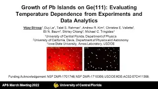 APS March 2022: Growth of Pb islands on Ge(111) - Temperature Dependence