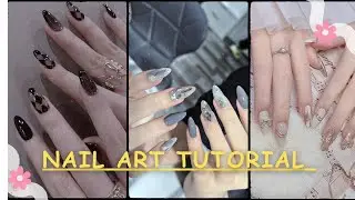 Nail art tutorial 😘😘 beautiful nail design 🥰 learn with Benish