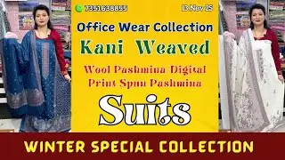 13 Nov 25 | Office Wear Winter Collection Of KANI  WEAVED PASHMINA SUITS.